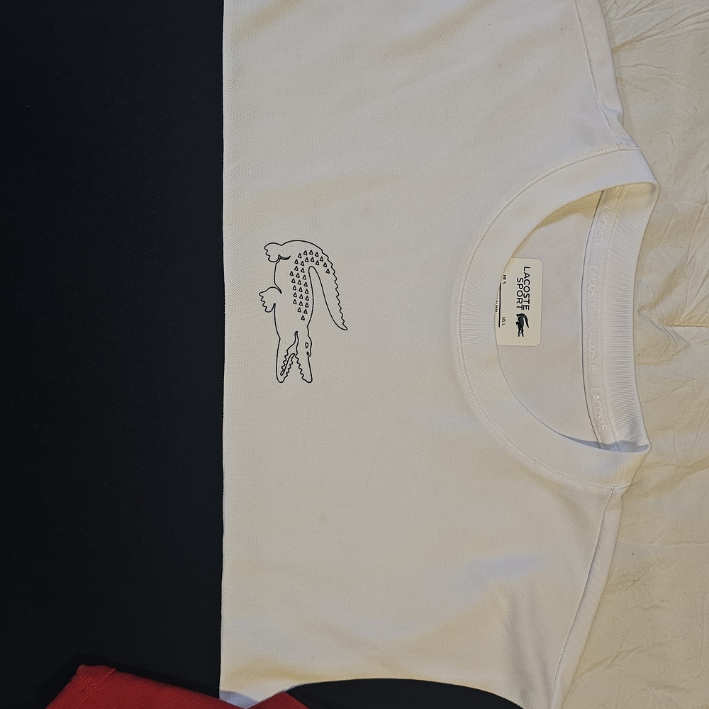 Lacoste Black and White T-Shirt